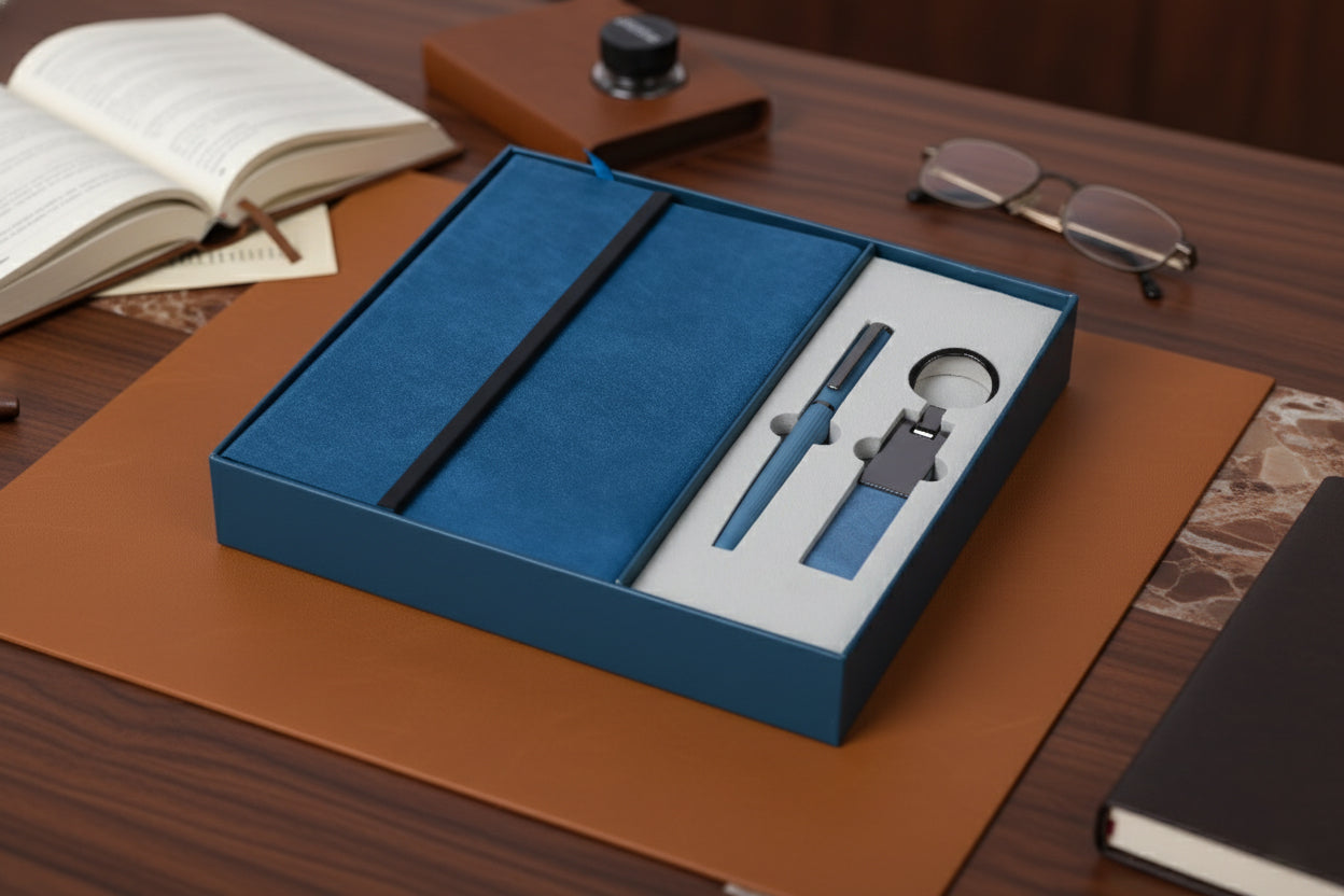 Executive Office Essentials Gift Set - Blue