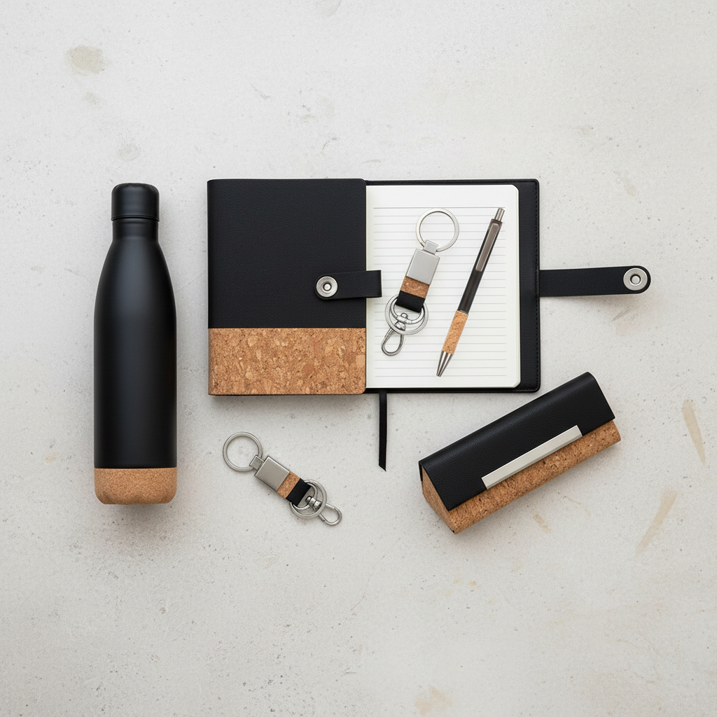 Flat lay of all items