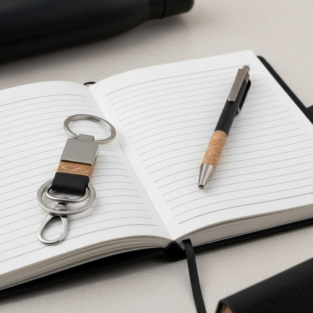 Notebook and accessories detail