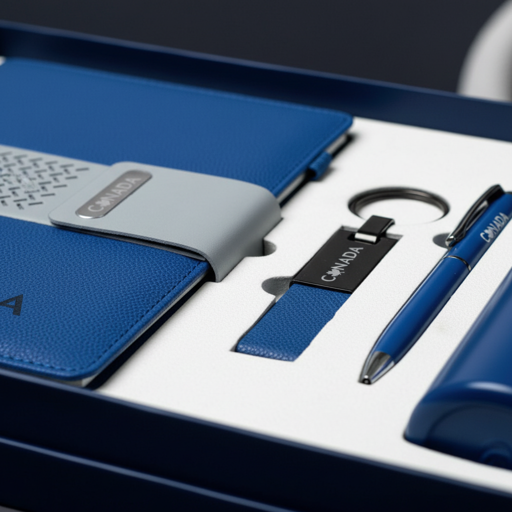 Pen and keychain detail