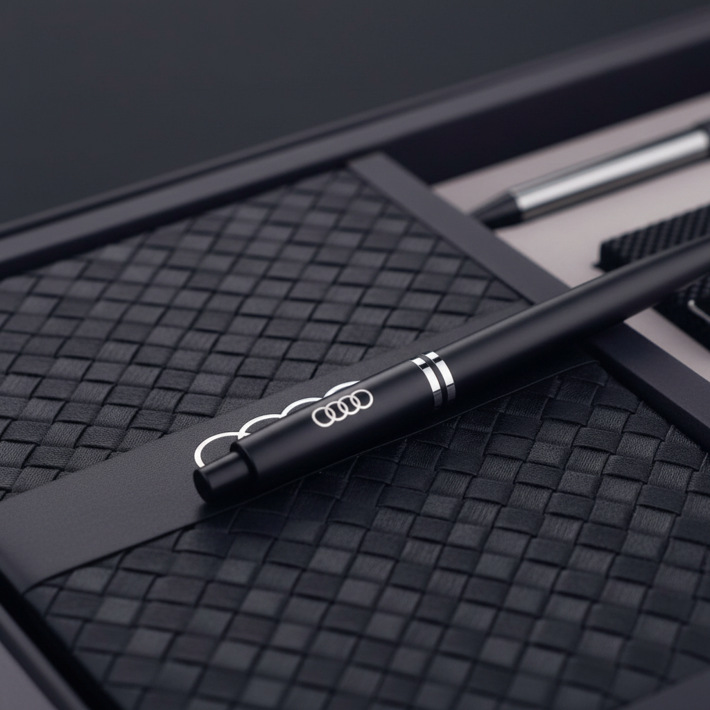 Pen on notebook detail